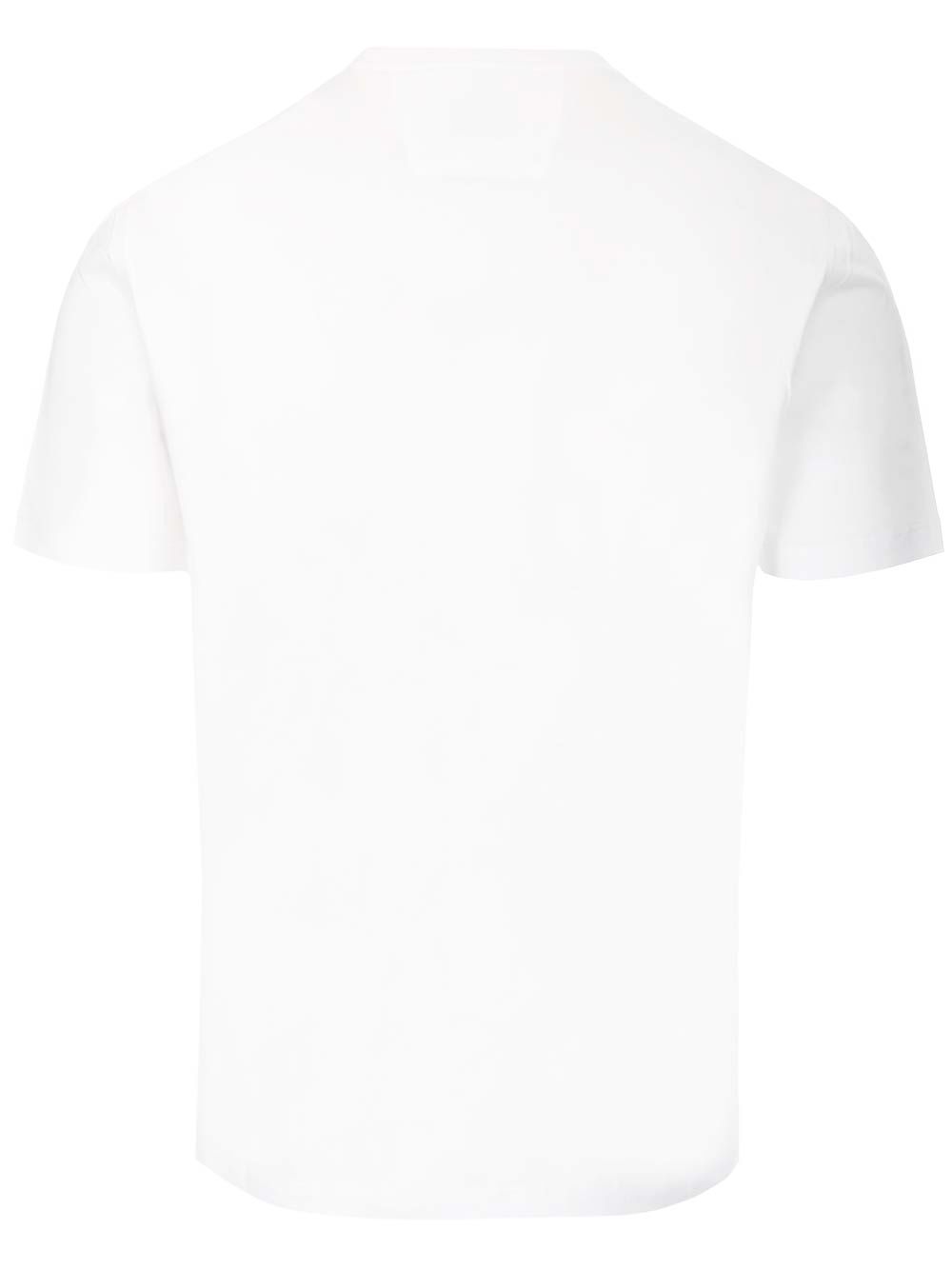 ホワイト Tシャツ カンパニー イン ミニ ブラック ロゴ プリント オン ショート クルー