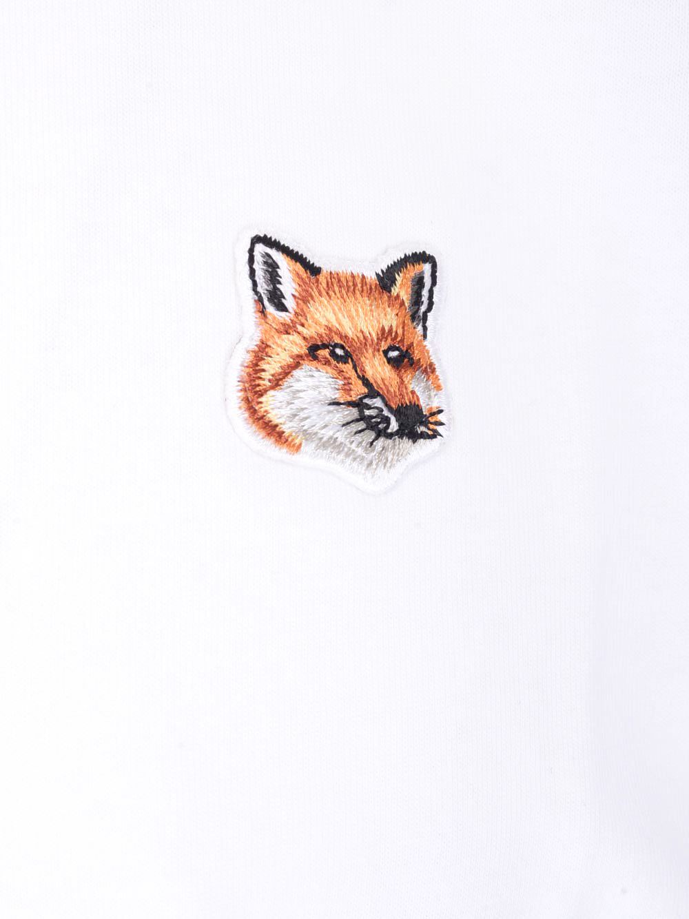 Tシャツ ウィズ フォックス ヘッド パッチ イン ジャージ メゾン クルー ネック ウィズ リブ レギュラー