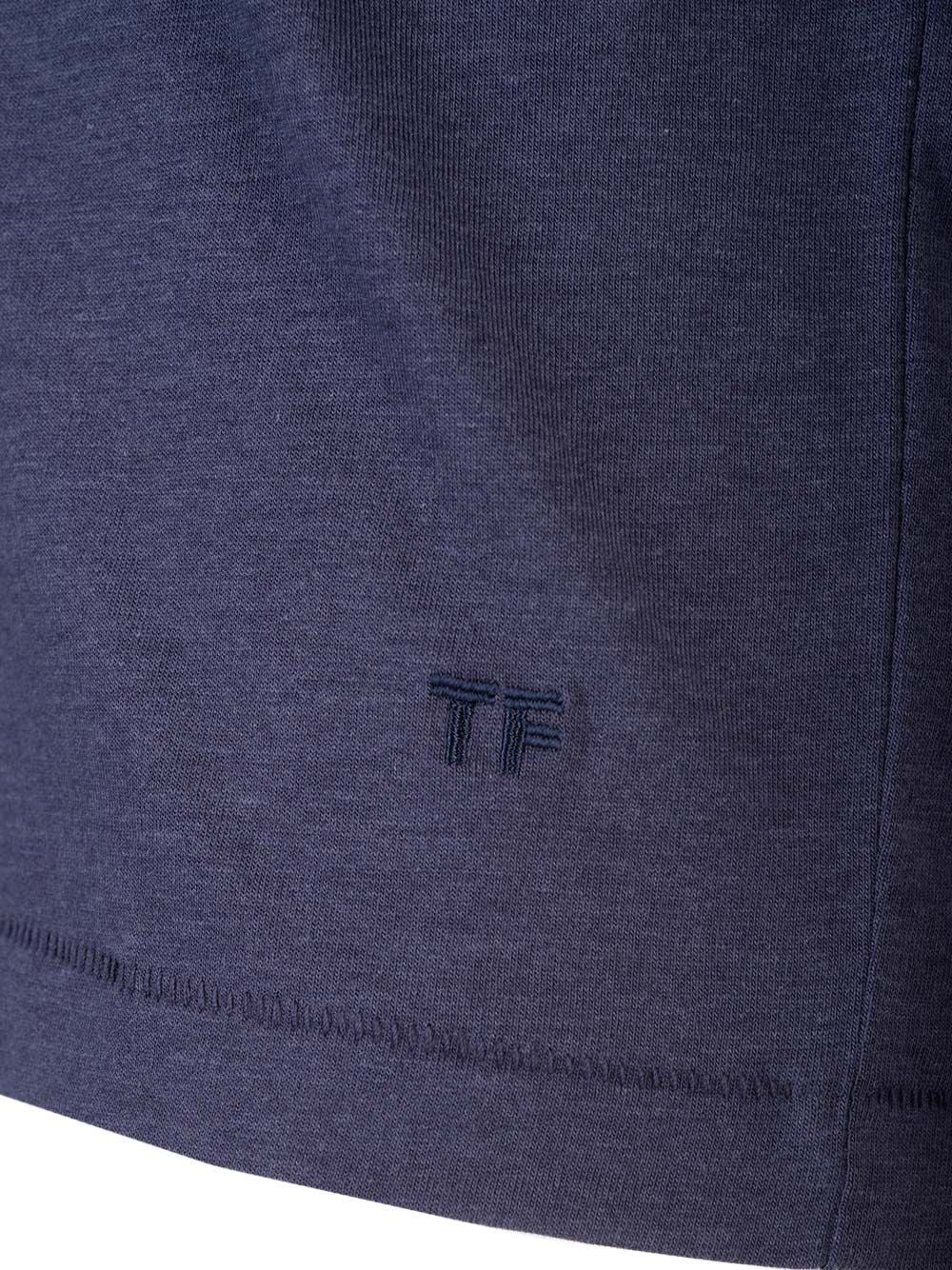 リヨセル アンド コットン ブレンド クルーネック Tシャツ トム