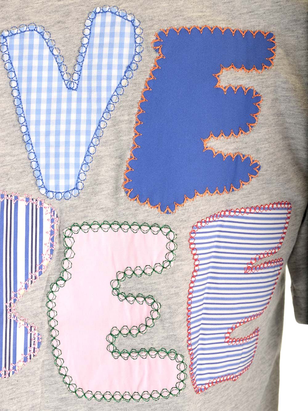エンブロイダリー ハーフ スリーブ クルー ネック Tシャツ