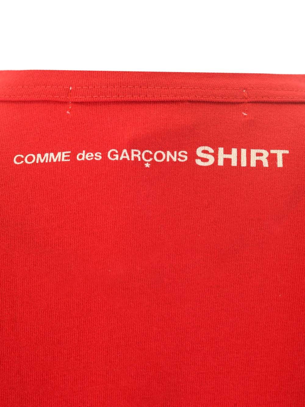 クルー ネック コットン Tシャツ ウィズ ショート スリーブ アンド ロゴ プリント オン バック