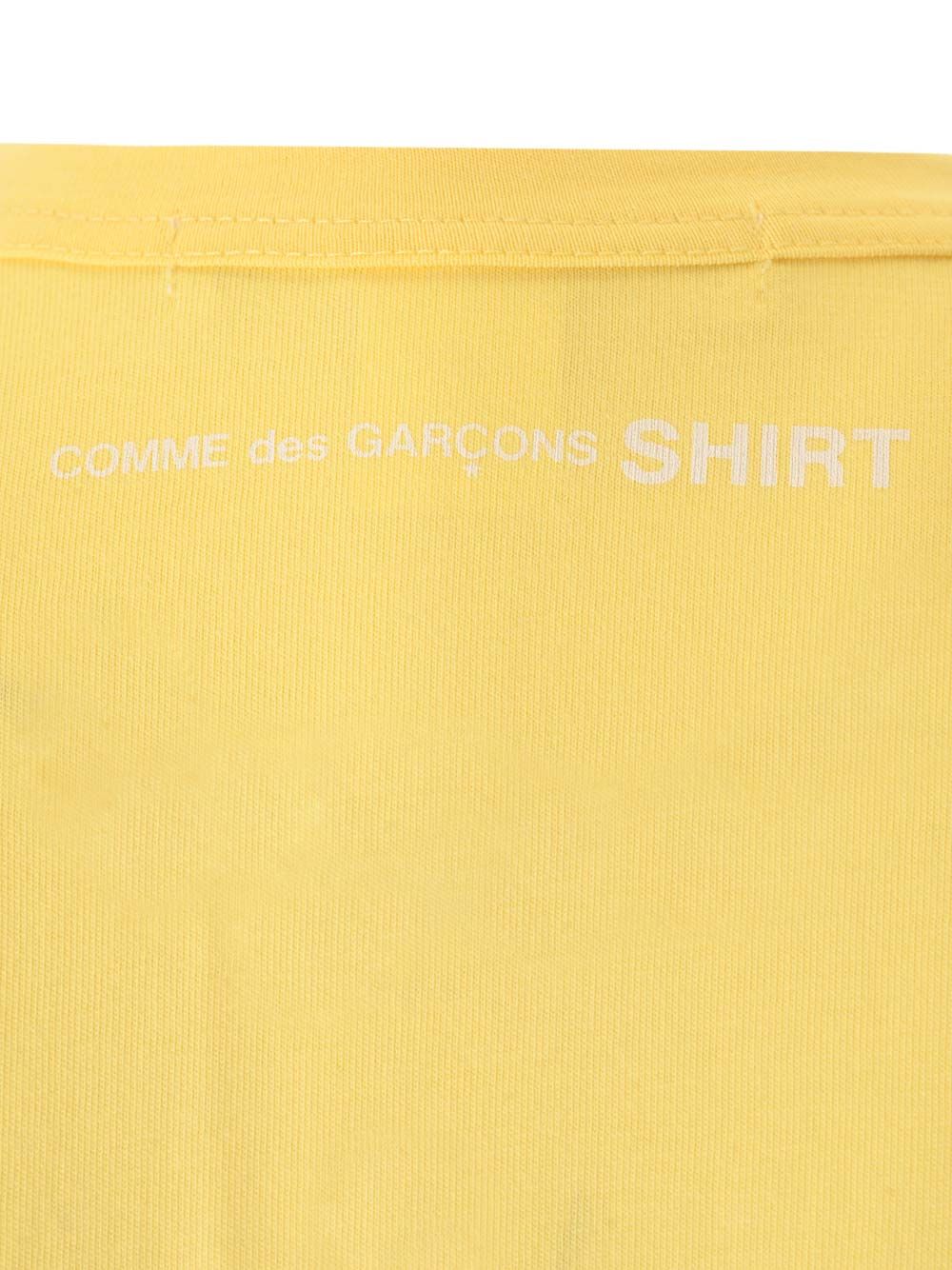 クルー ネック コットン Tシャツ ウィズ ショート スリーブ アンド ロゴ プリント オン バック