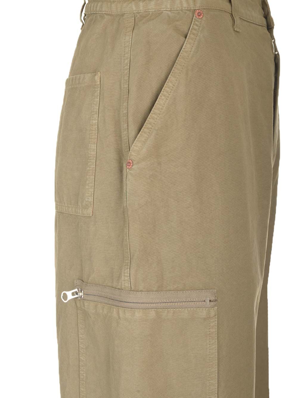 ミリタリー グリーン コットン トラウザーパンツ MM6 Maison Margiela