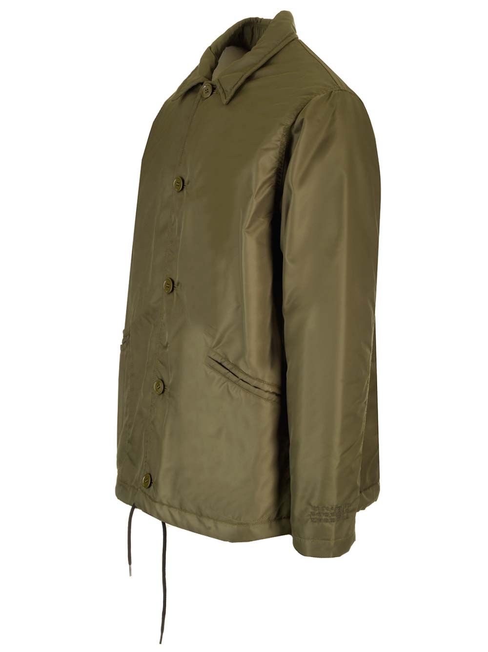 パデッド カーキ グリーン ナイロン ジャケット MM6 Maison Margiela
