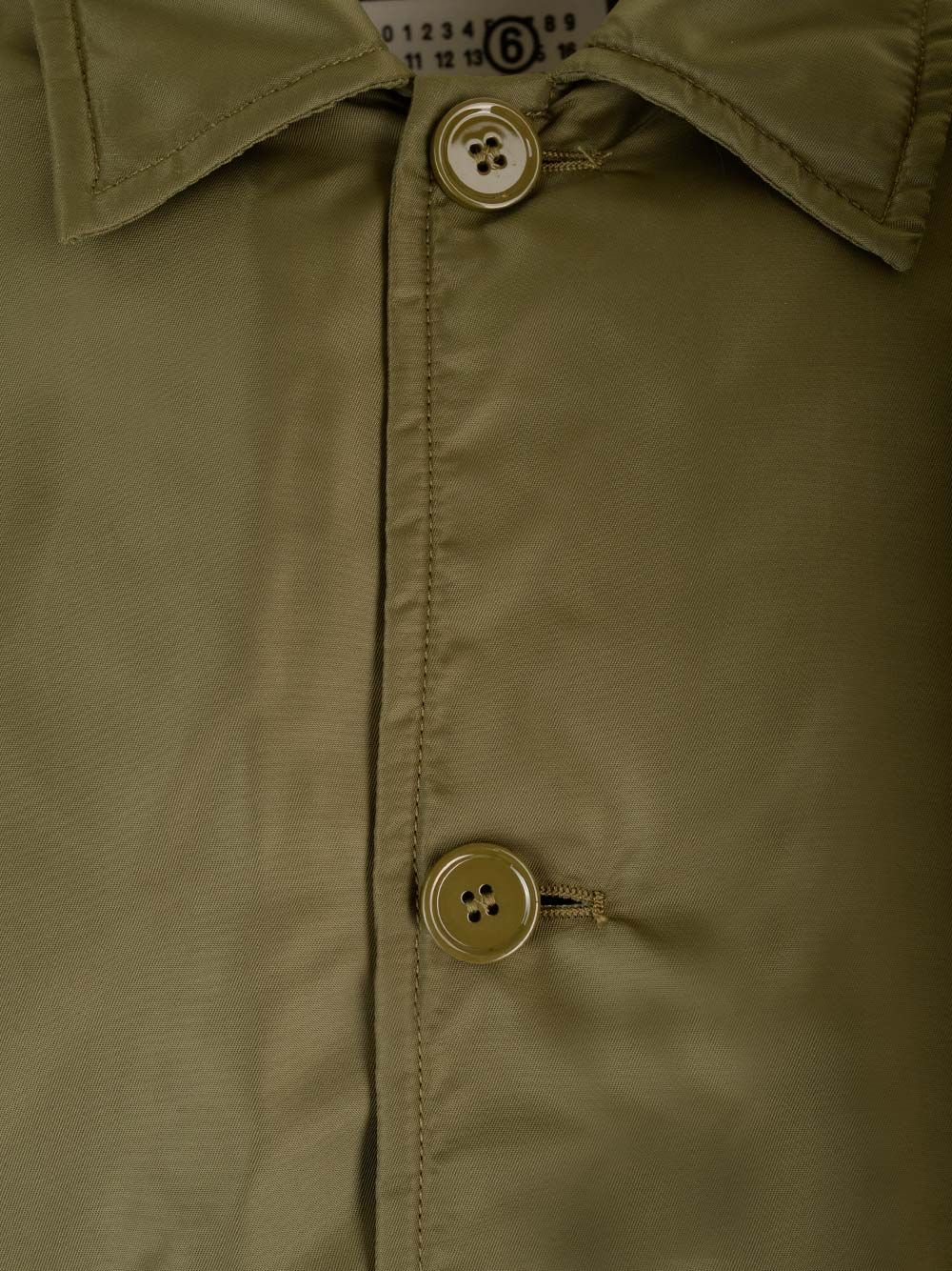 パデッド カーキ グリーン ナイロン ジャケット MM6 Maison Margiela
