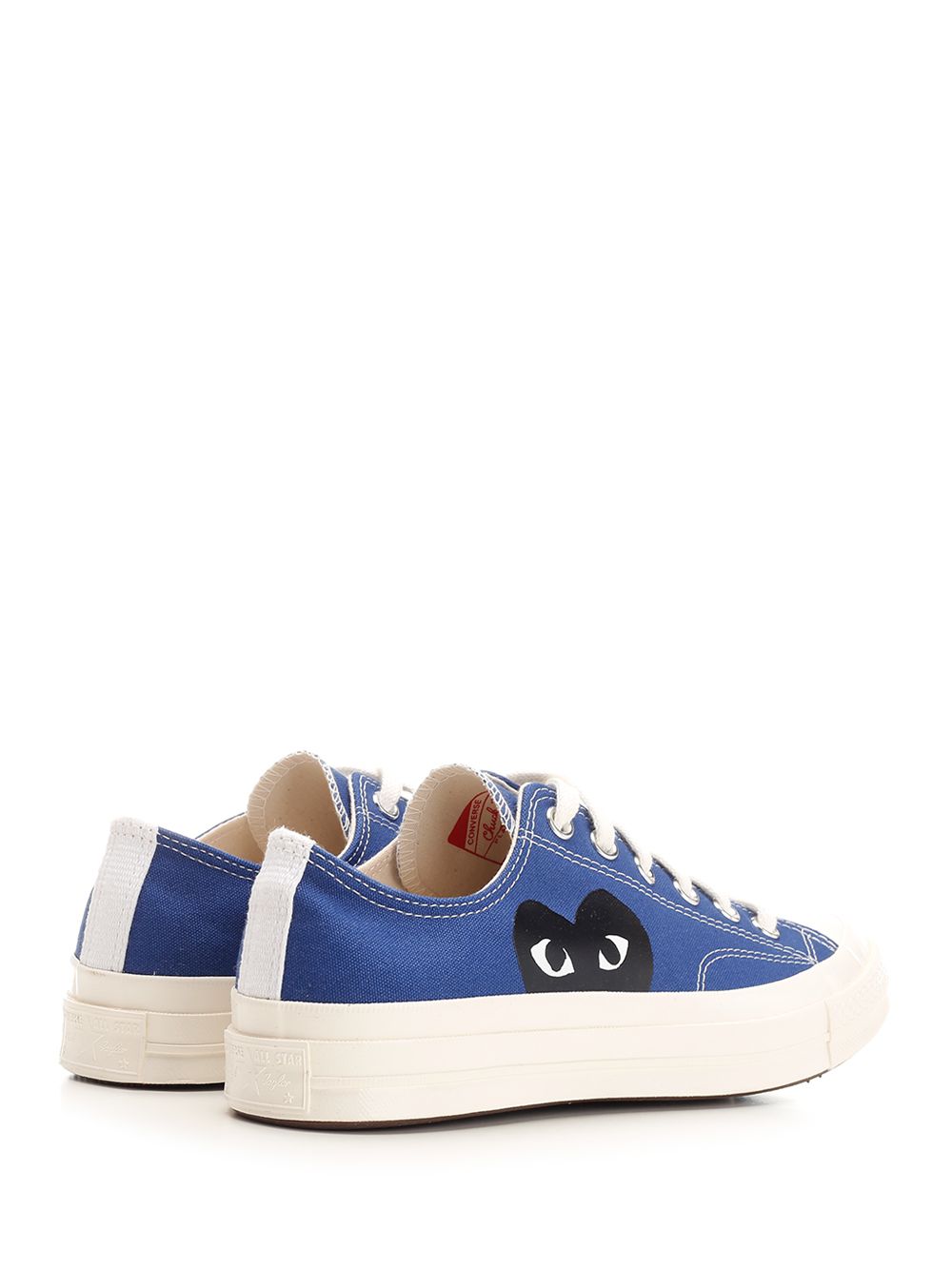 コンバース ALL STAR Chuck Taylor オールスター チャックテイラー オール スター イン ブルー ファブリック コム デ ギャルソン プレイ ウィズ ブラック ハート プリント