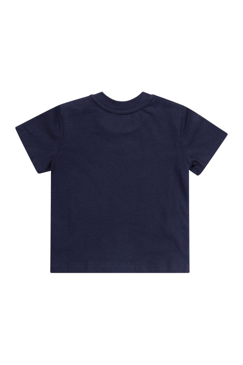 クルーネック コットン ジャージ Tシャツ