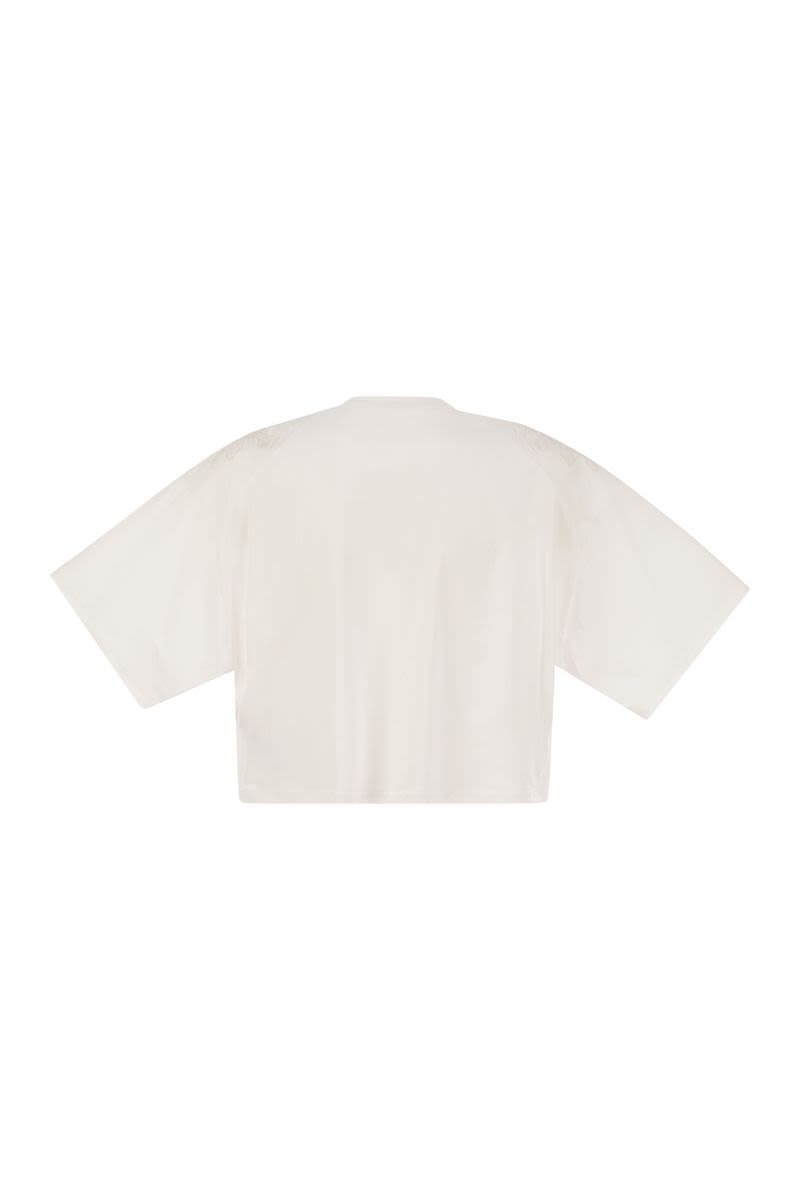 ボクシー カット ジャージ Tシャツ