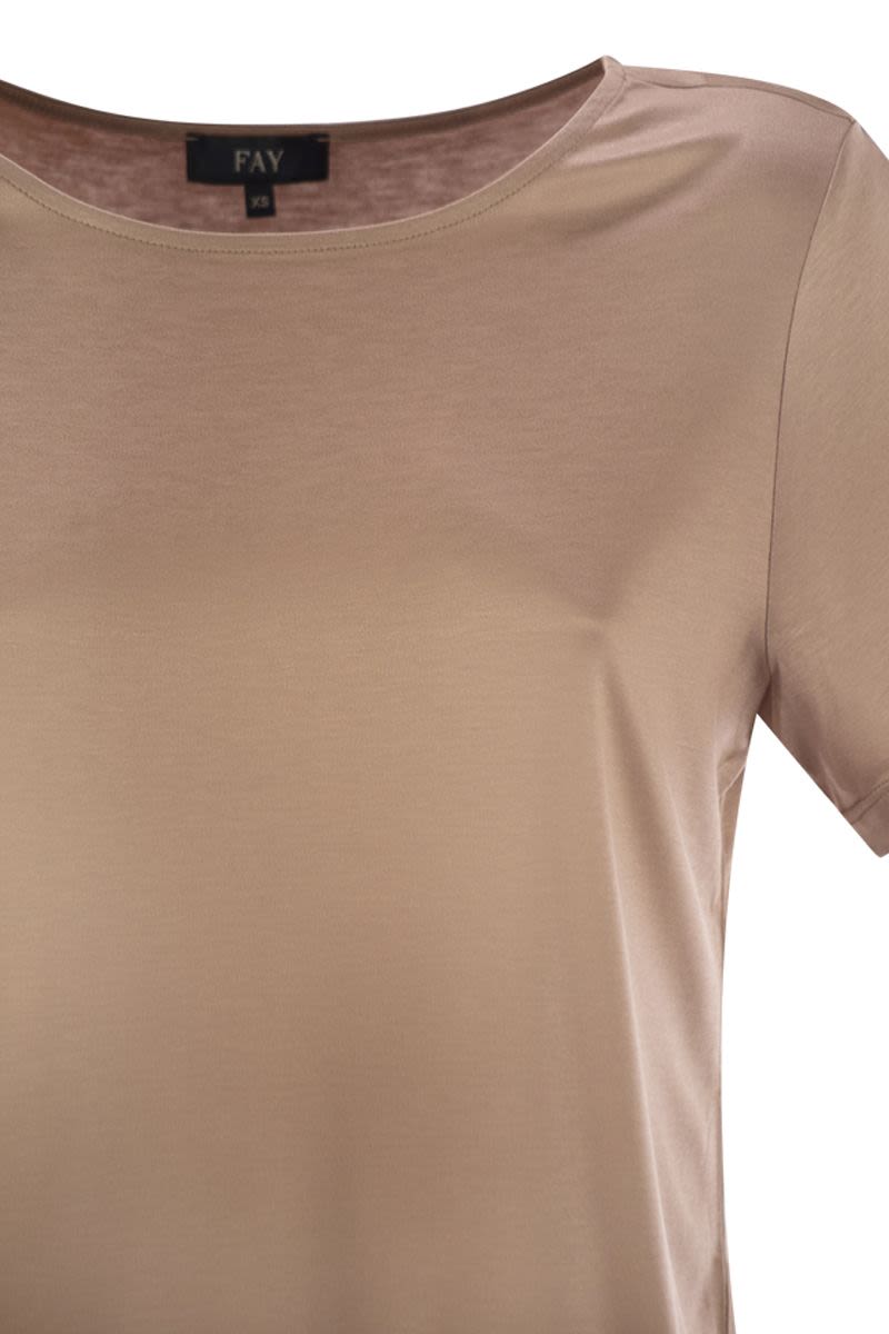 ジャージ Tシャツ ウィズ ボート ネックライン