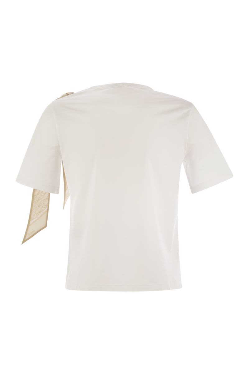 Tシャツ ウィズ ショルダー スカーフ マフラー