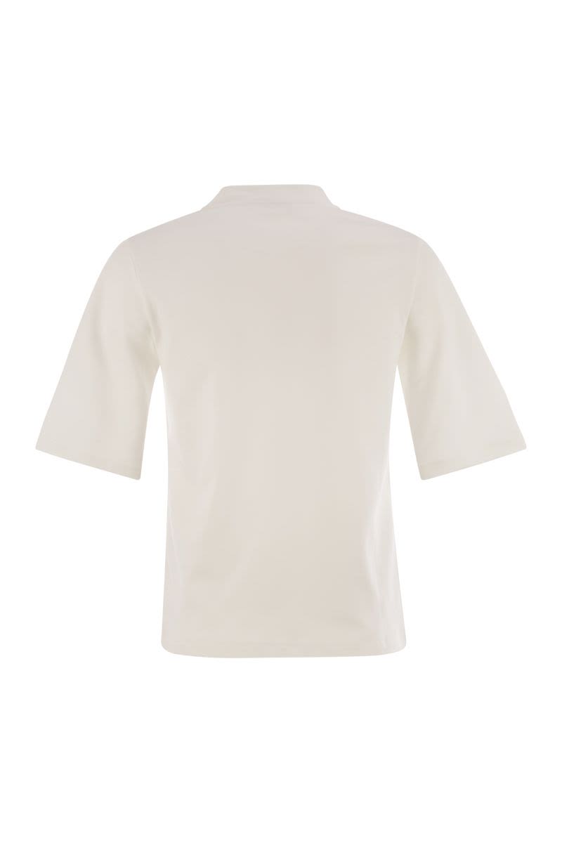コットン ブレンド ジャージ Tシャツ