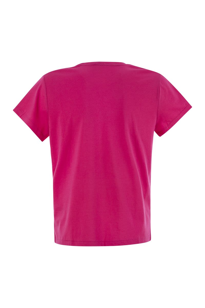 クルーネック コットン Tシャツ