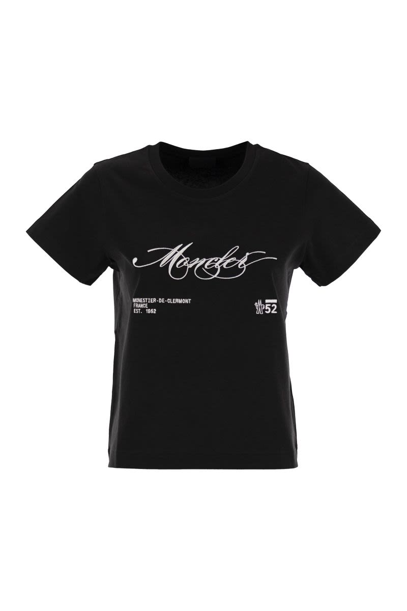 コットン Tシャツ ウィズ エンブロイダード ロゴ