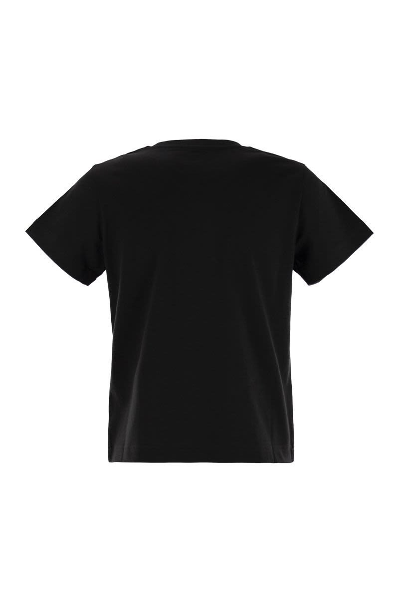 コットン Tシャツ ウィズ エンブロイダード ロゴ