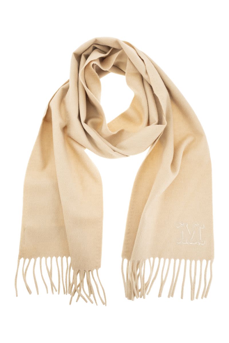 Max Mara マックスマーラ　キャメルストール　大判 クララ] ピュア キャメル ストール, camel | 