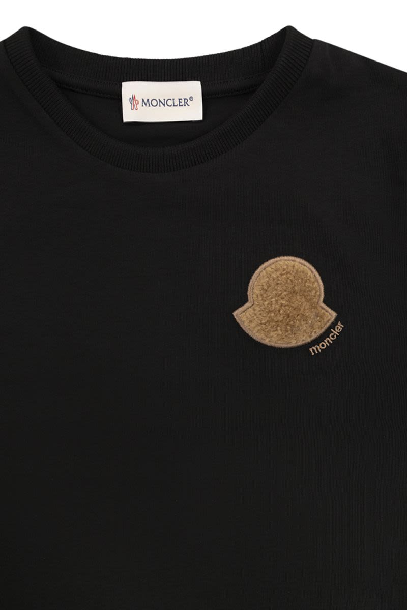 ロングスリーブ コットン Tシャツ ウィズ テディ ロゴ