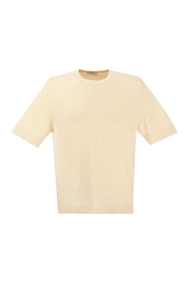 コットン アンド シルク Tシャツ