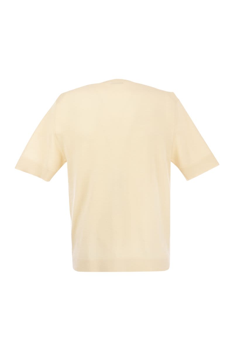 コットン アンド シルク Tシャツ