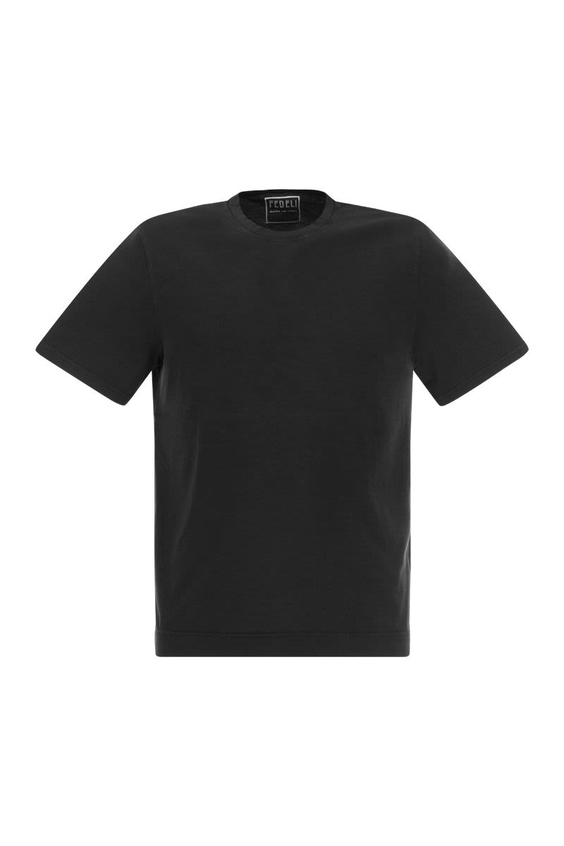 クルーネック コットン Tシャツ