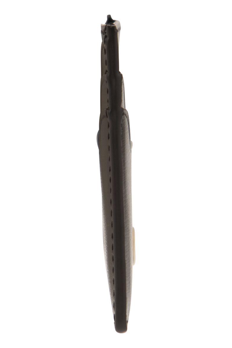 レザー カード ホルダー ロゴ
