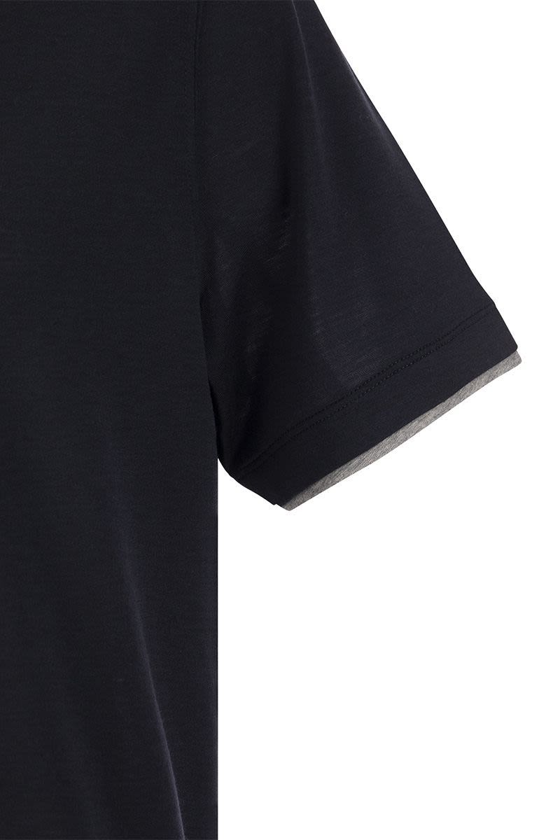 シルク アンド コットン Tシャツ