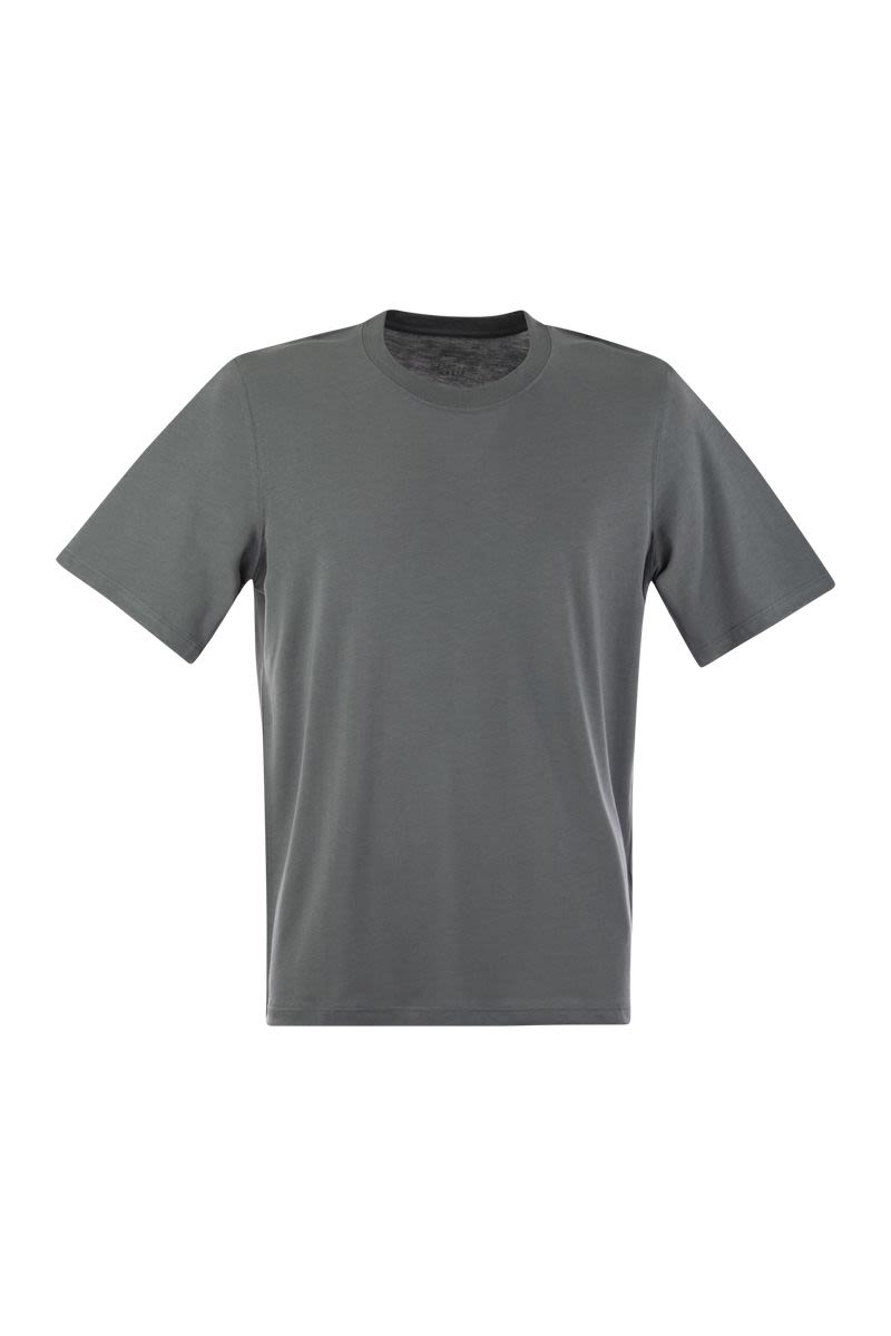 ショートスリーブ Tシャツ イン リヨセル アンド コットン