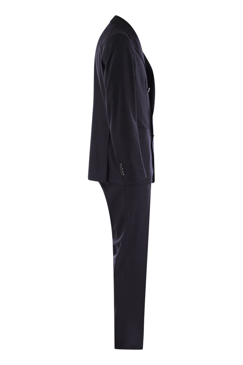 ウール アンド カシミア ダブルブレステッド スーツ
