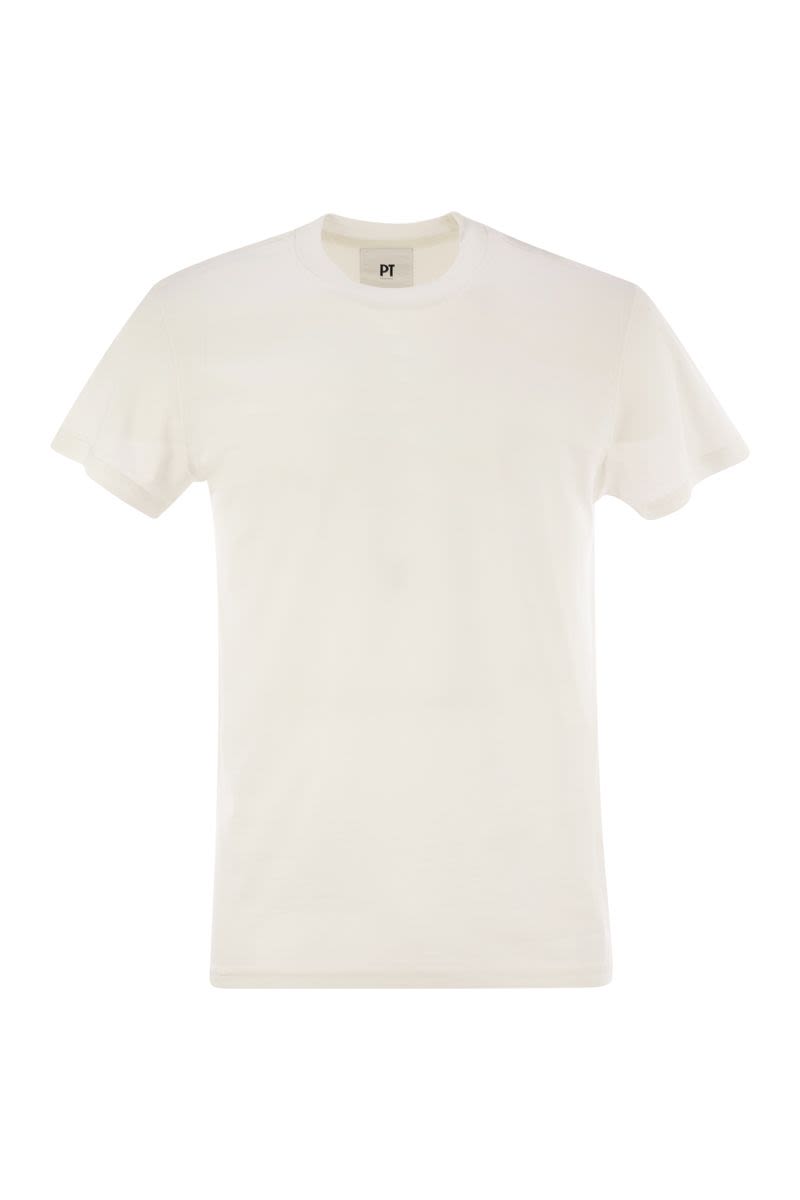 シルク アンド コットン Tシャツ