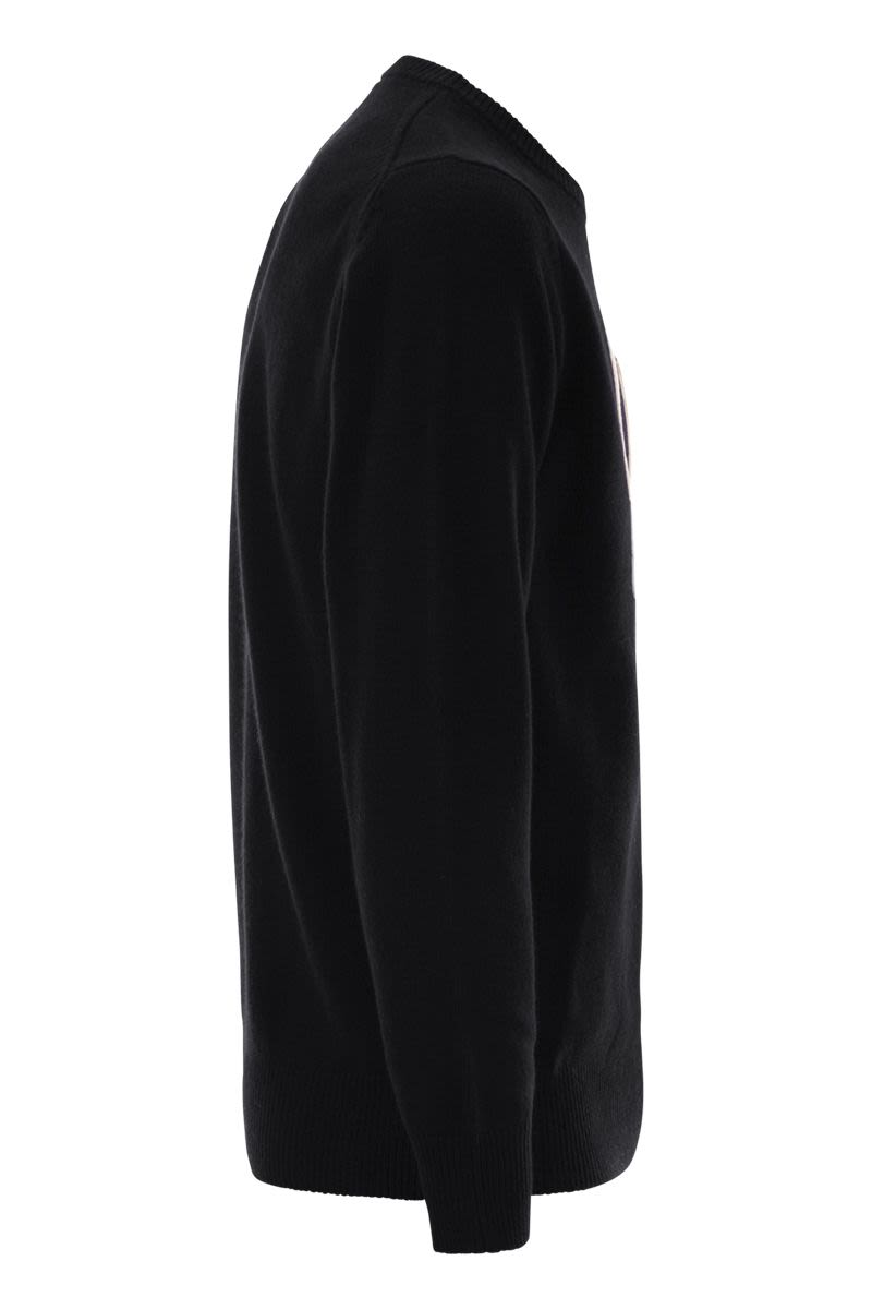 ウール アンド カシミア ブレンド ジャンパー