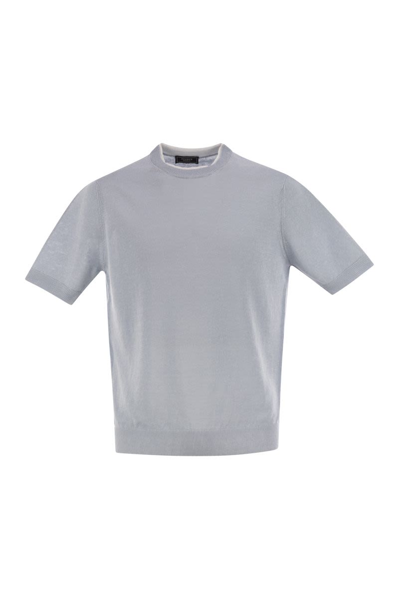 Tシャツ イン リネン アンド コットン ヤーン