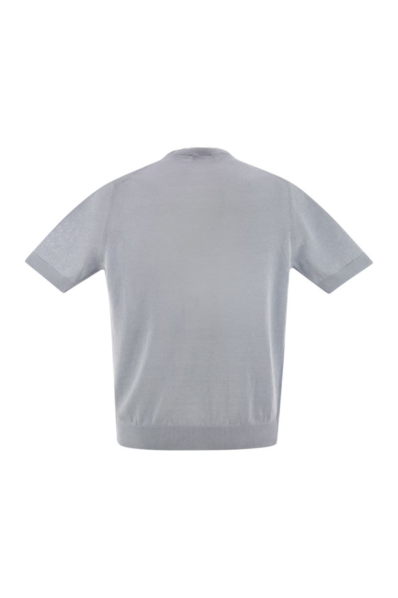 Tシャツ イン リネン アンド コットン ヤーン