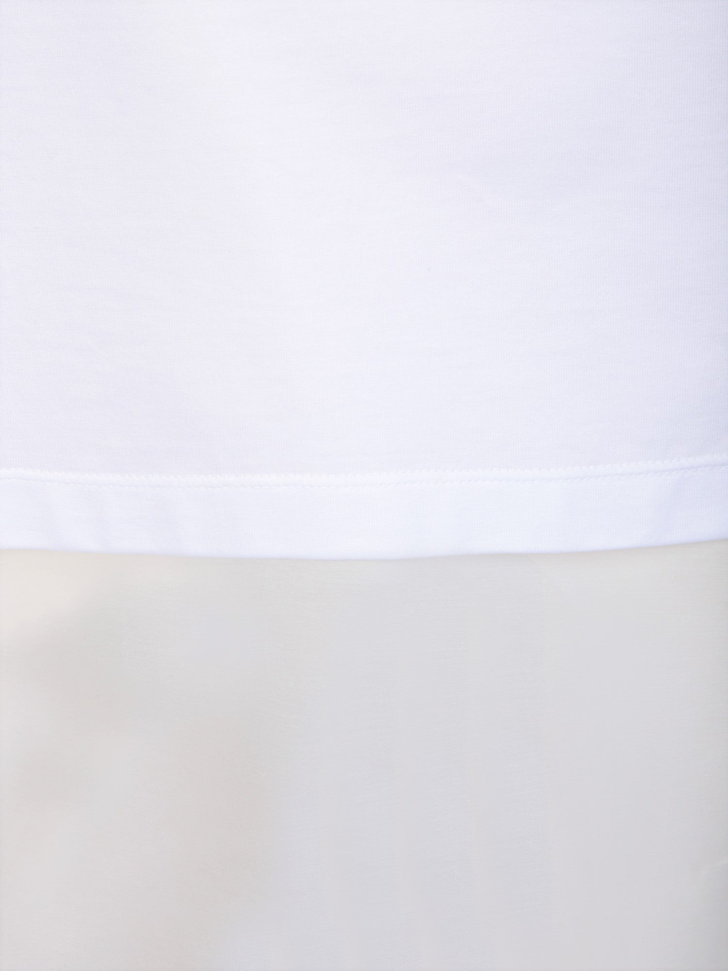 ホワイト コットン ジャージ Tシャツ ファビアナ エッセンシャル デザイン アンド ア シンプル ソフィスティケーテッド エレガンス