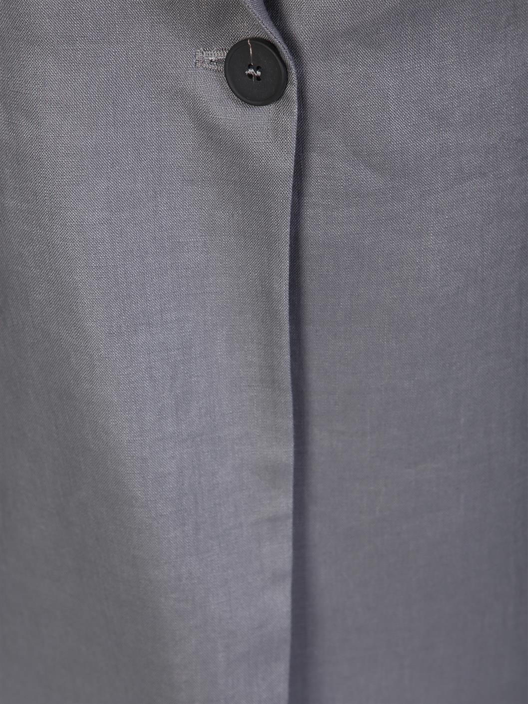グレー シングルブレスト ジャケット ガーメント