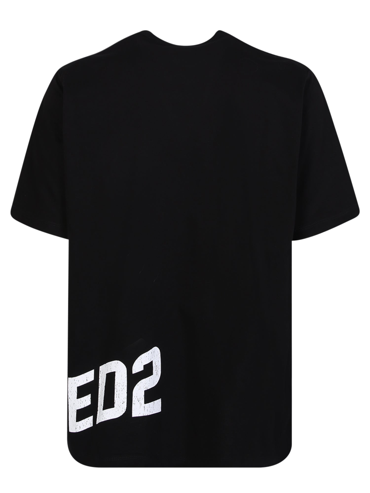 サイド ロゴ ブラック Tシャツ バーサタイル ガーメント ウィズ ア ミニマル カジュアル デザイン
