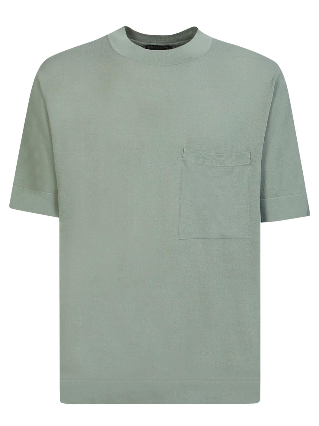 セージ コットン クレープ Tシャツ ミニマル アンド エッセンシャル イデアル フォー ア カジュアル ルック