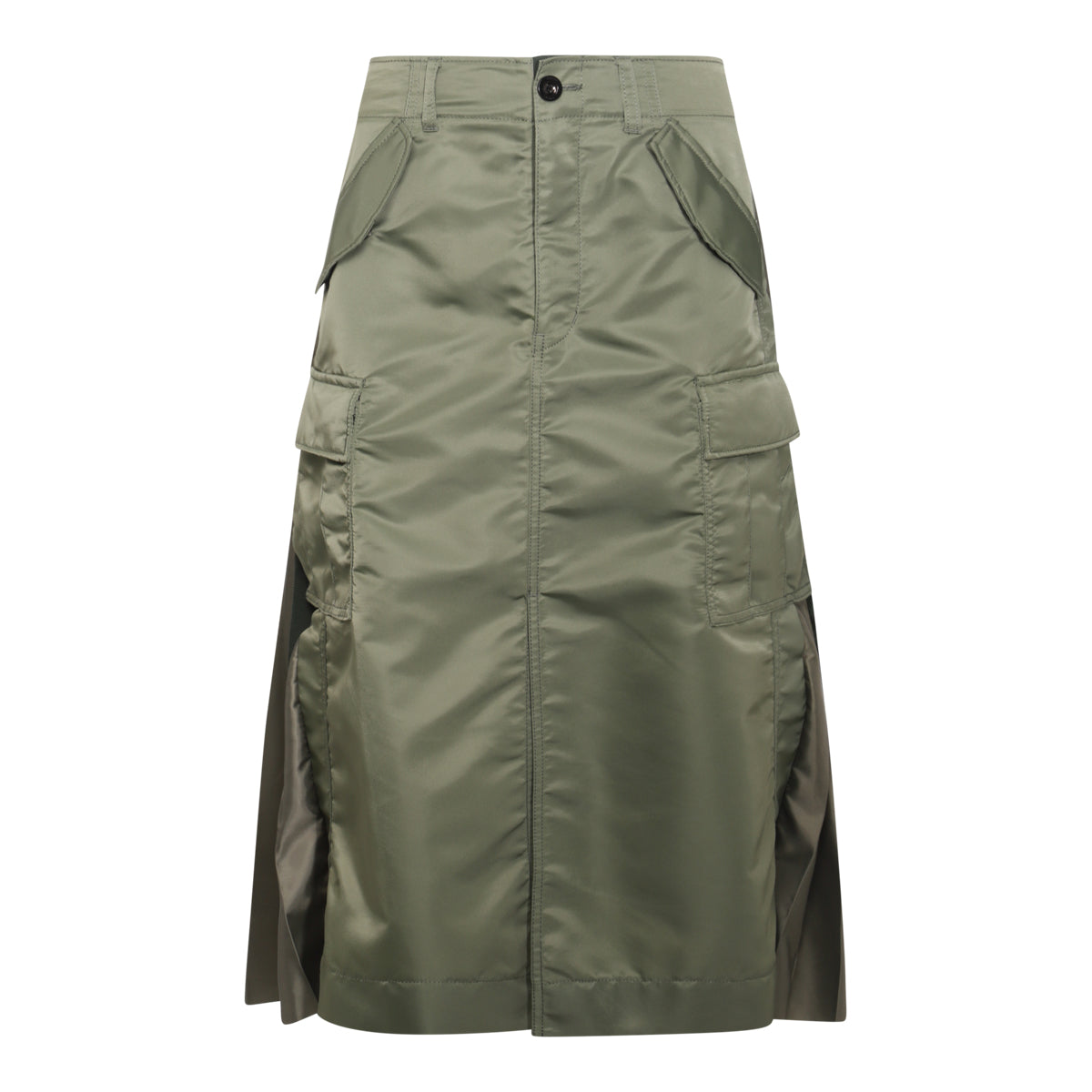 Sacai/サカイ｜グリーン ナイロン スカート