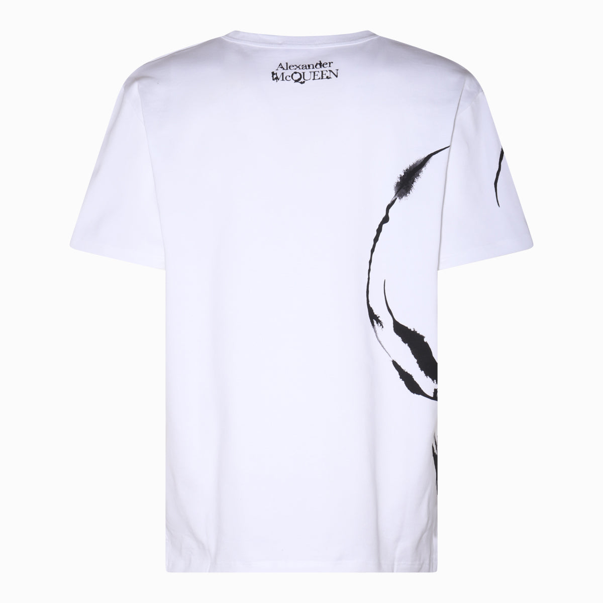 ホワイト コットン スカル Tシャツ