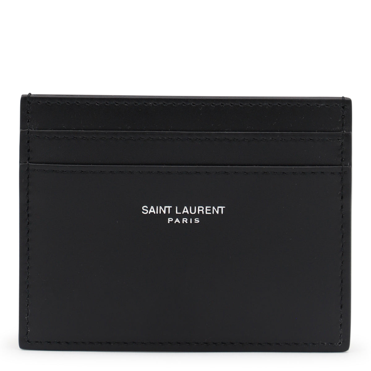 SAINT LAURENT ブラック レザー カードケース Saint Laurent/サンローラン｜ブラック レザー カード ホルダー