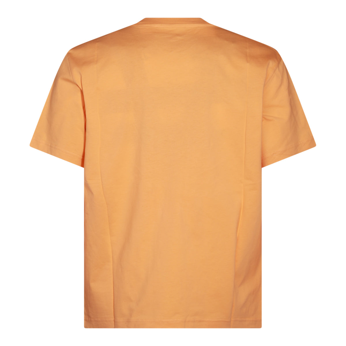 オレンジ コットン Tシャツ
