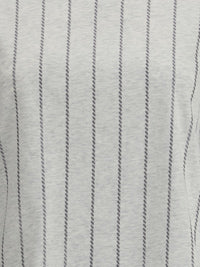 ストライプ Tシャツ ウィズ ミニ スパンコール