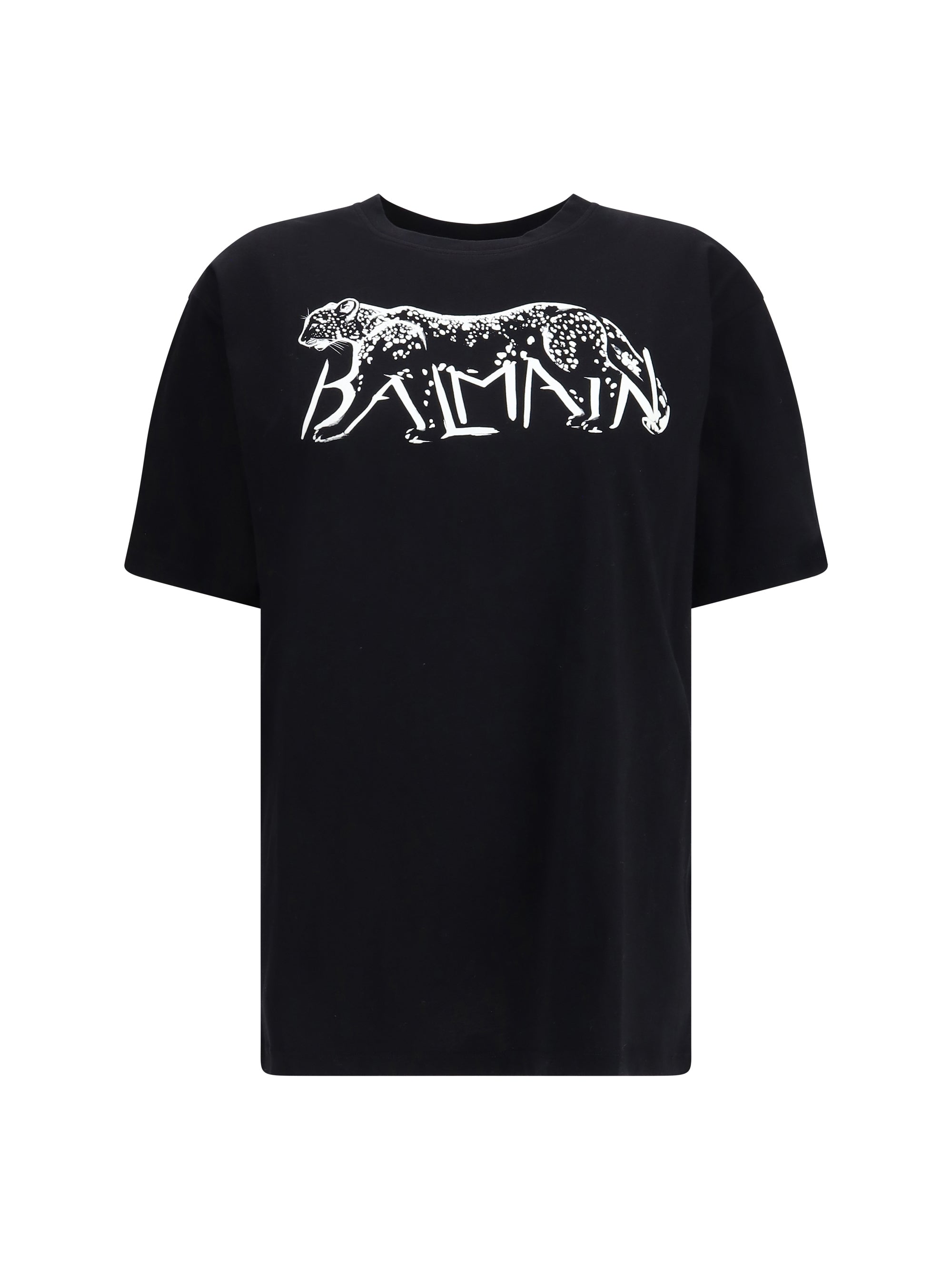 バルマン Tシャツ ウィズ レオパード プリント