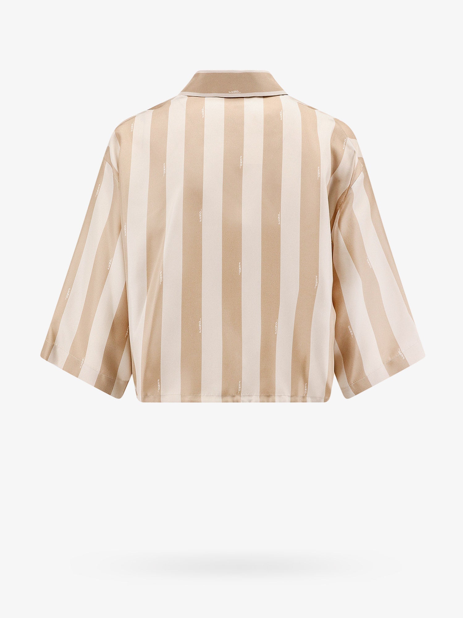 クロップ フィット シルク シャツ
