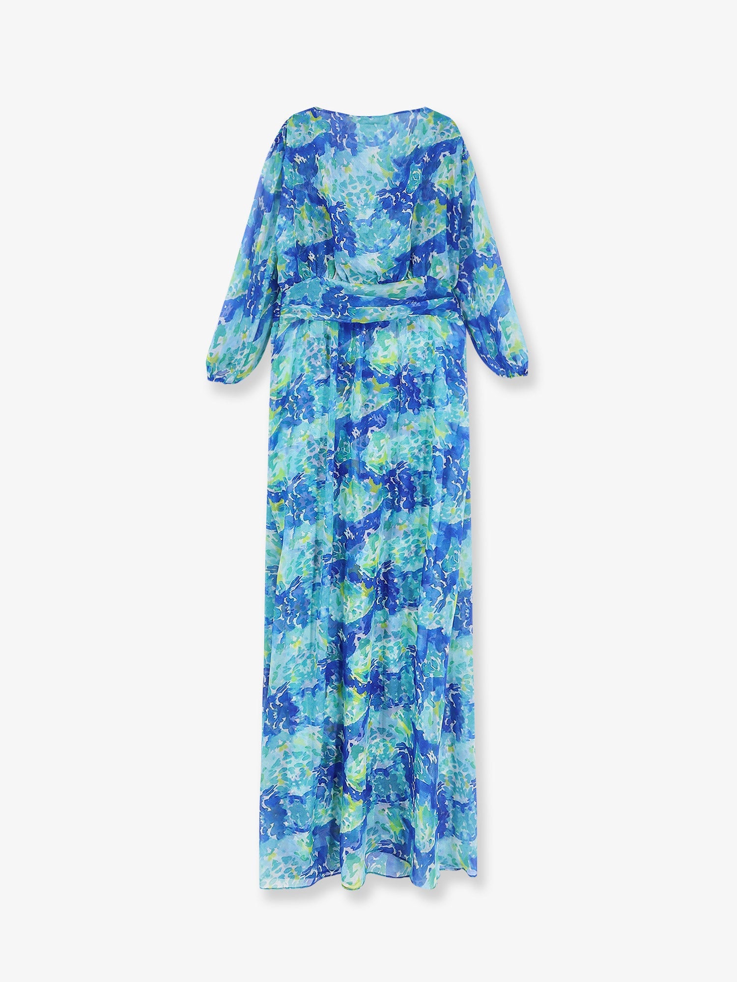 シフォン ロング ドレス