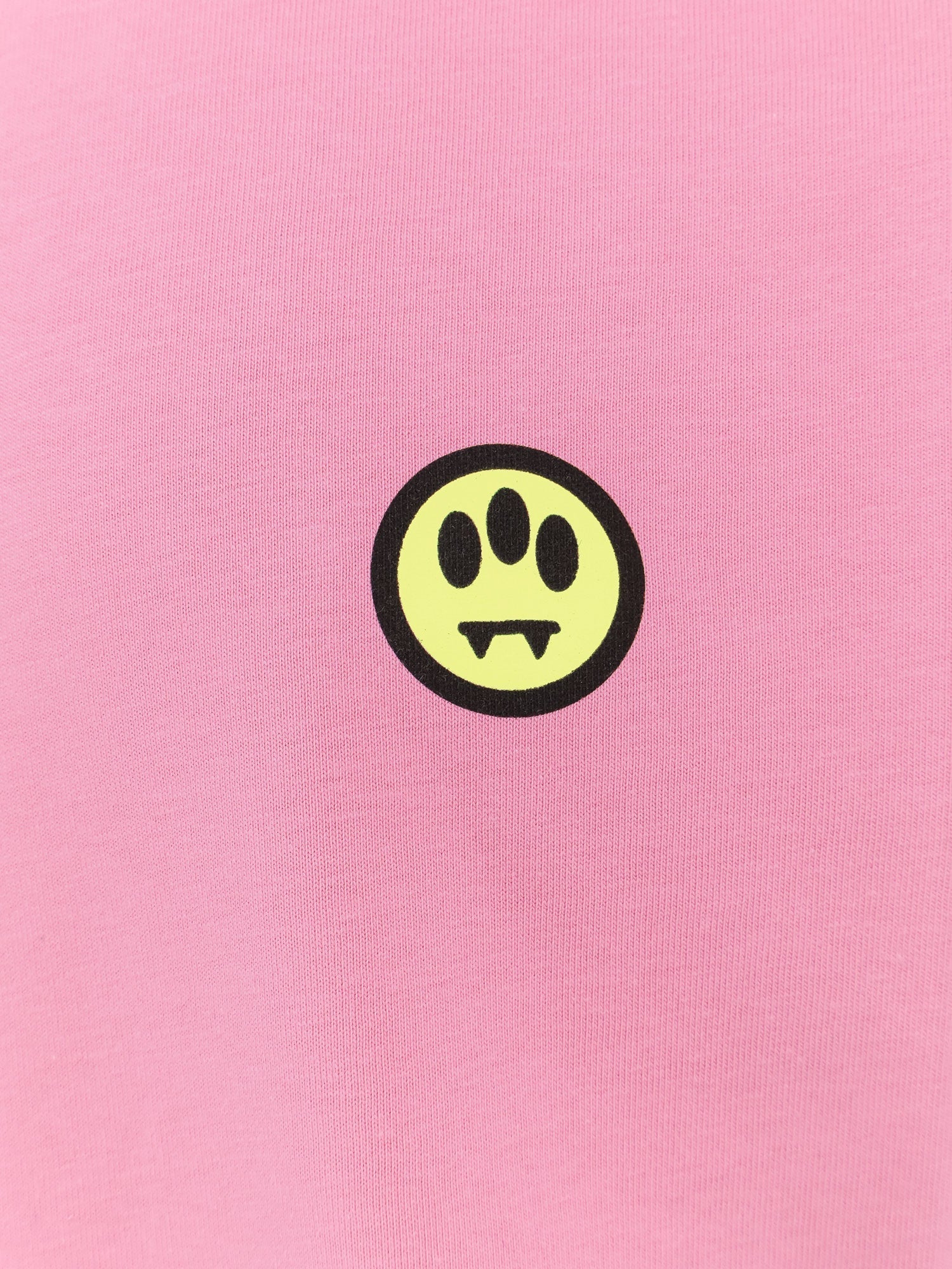 コットン Tシャツ ウィズ フロンタル アンド バック ロゴ プリント