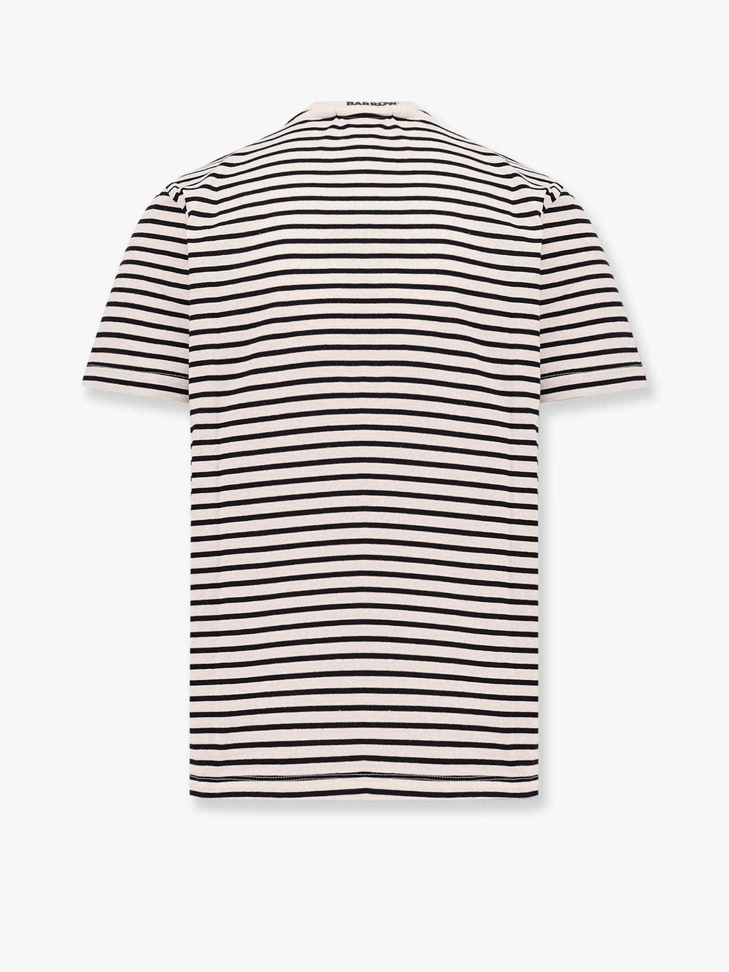 ストライプ コットン Tシャツ ウィズ ロゴ エンブロイダリー