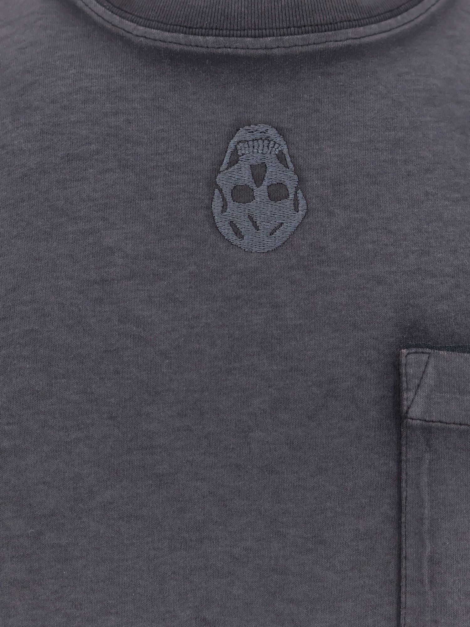 コットン Tシャツ ウィズ フロンタル アイコニック スカル