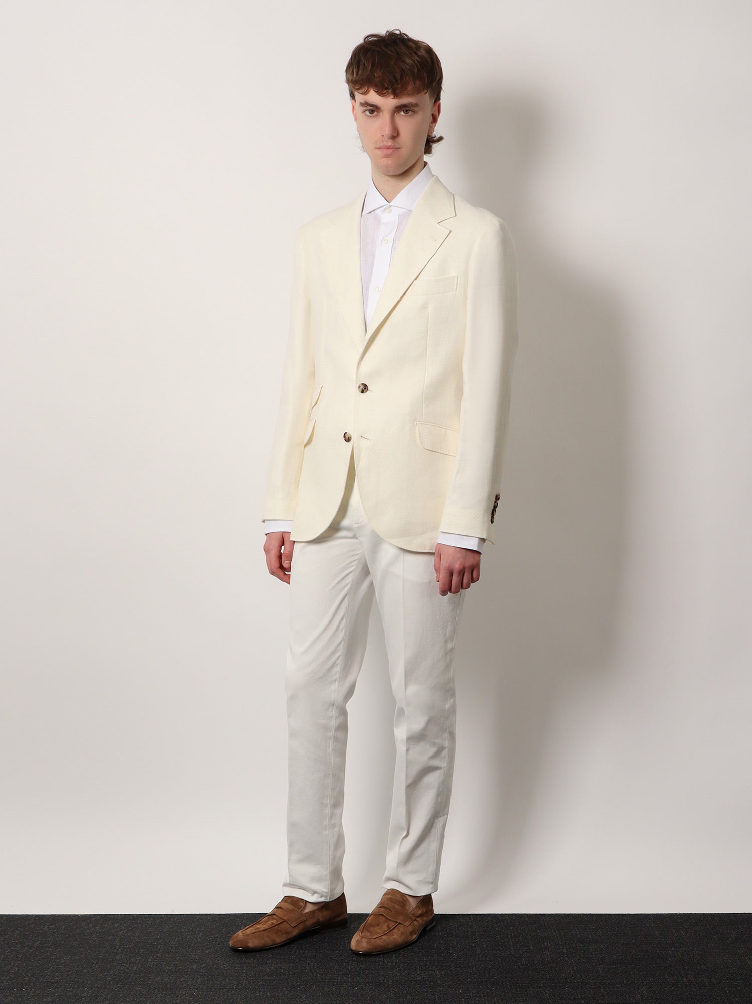 'Linen, silk and wool blazer'