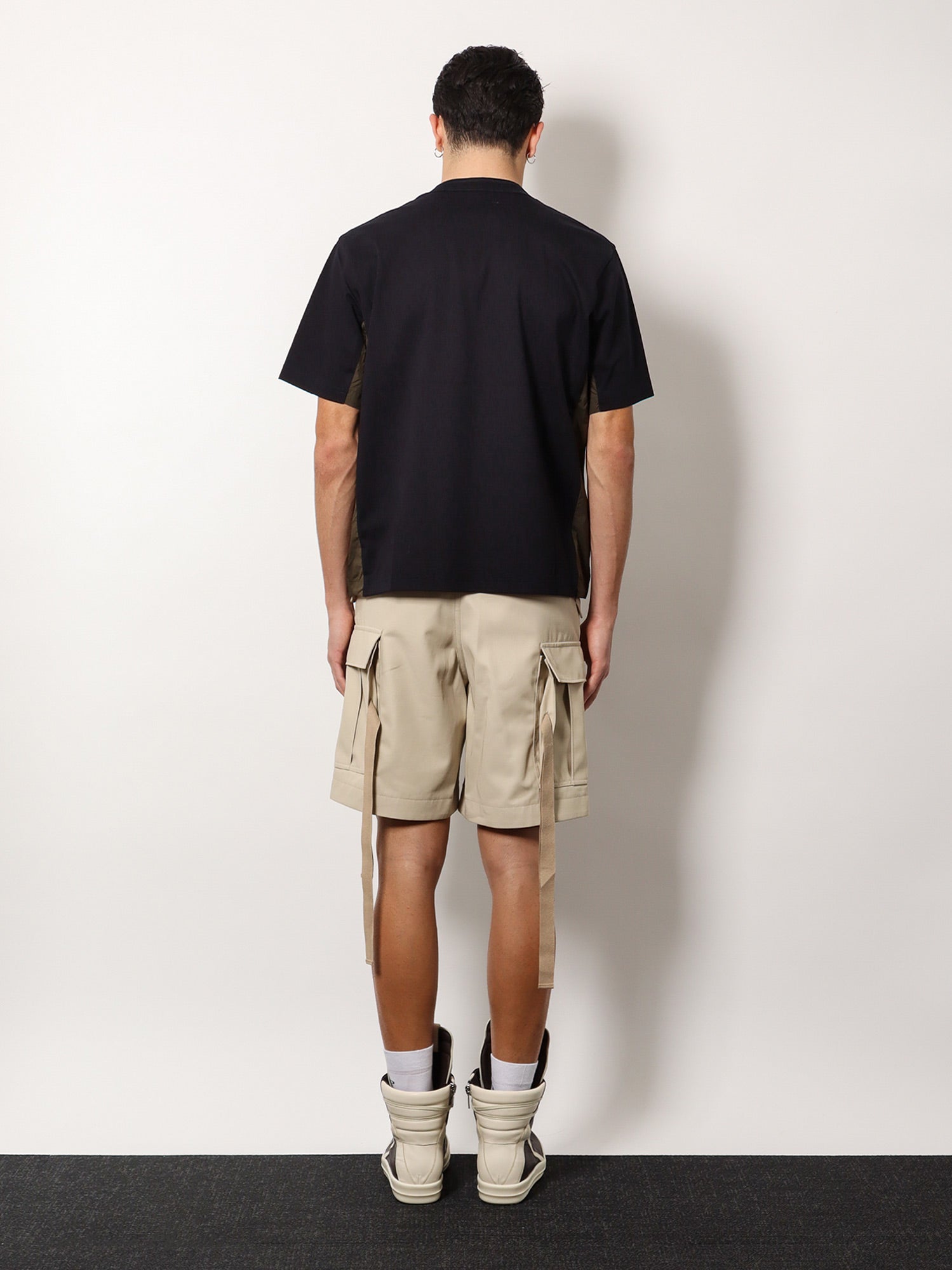 コットン Tシャツ ウィズ ナイロン インサート