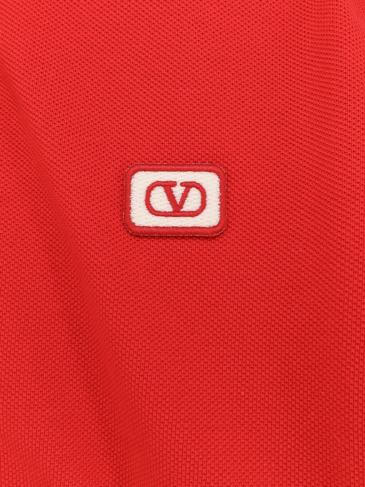 コットン ポロ シャツ ウィズ Vロゴ
