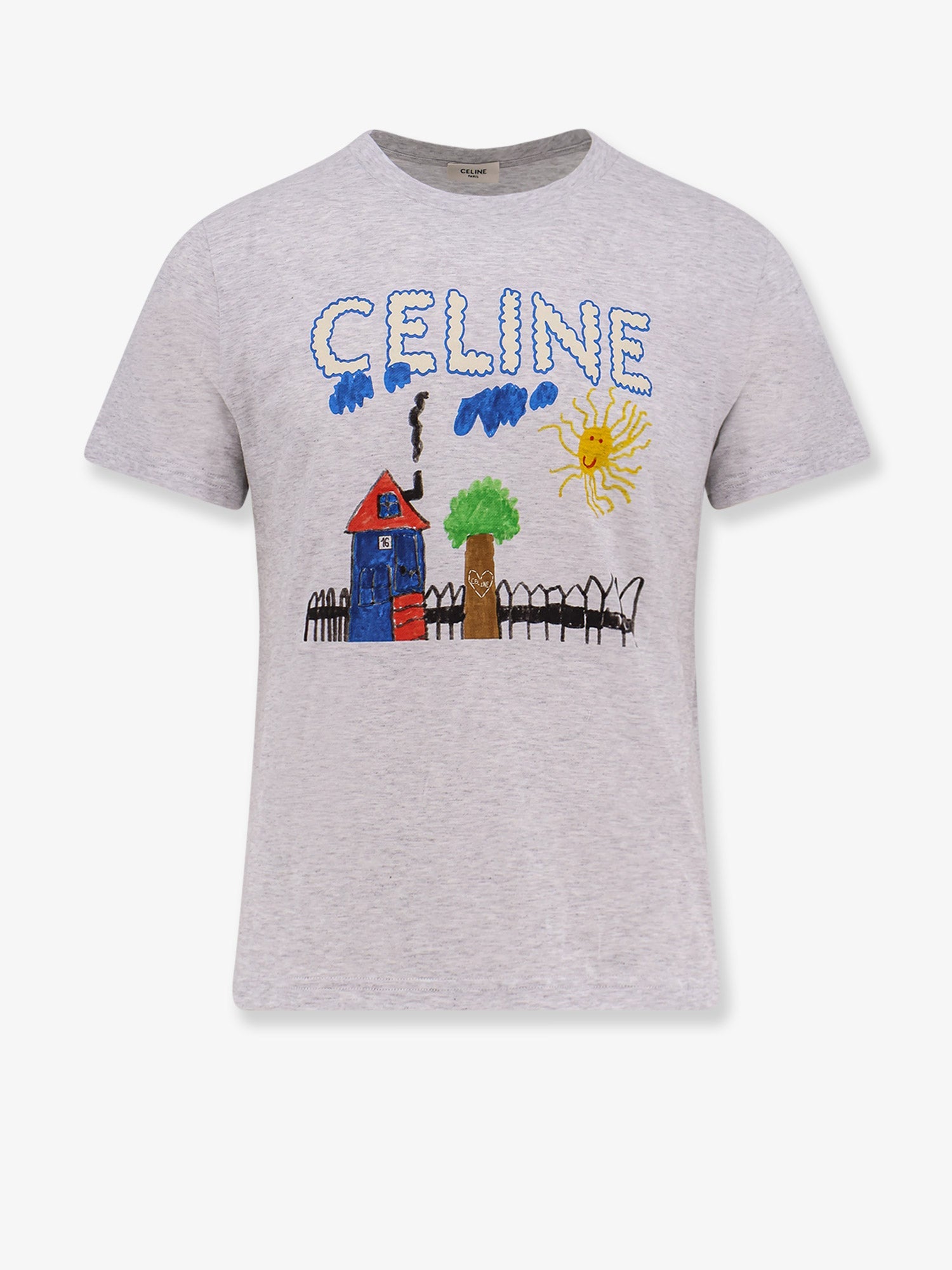 コットン Tシャツ ウィズ マルチカラー プリント